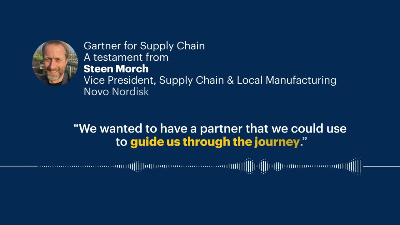 Gartner for Supply Chain Client Testimonial: Steen Morch, Vice President of Supply Chain & Local Manufacturing at Novo Nordisk